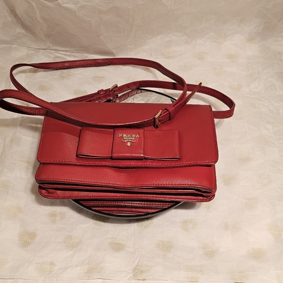 Authentic Prada Saffiano Leather WOC/ Crossbody Bag - Picture 10 of 16